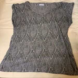 Columbia XL Short Cap Sleeve Cotton Top